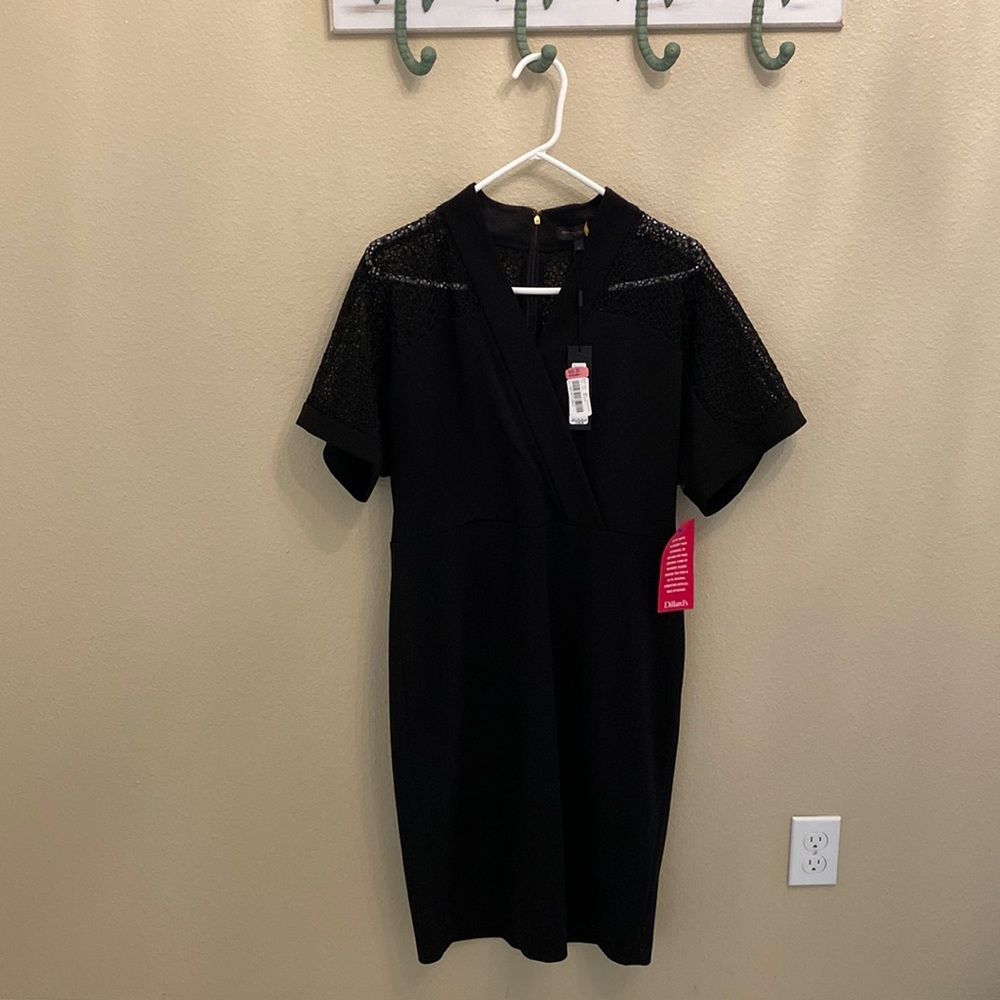 Donna Karen womens black dress.  Size 12. Never worn tags still on